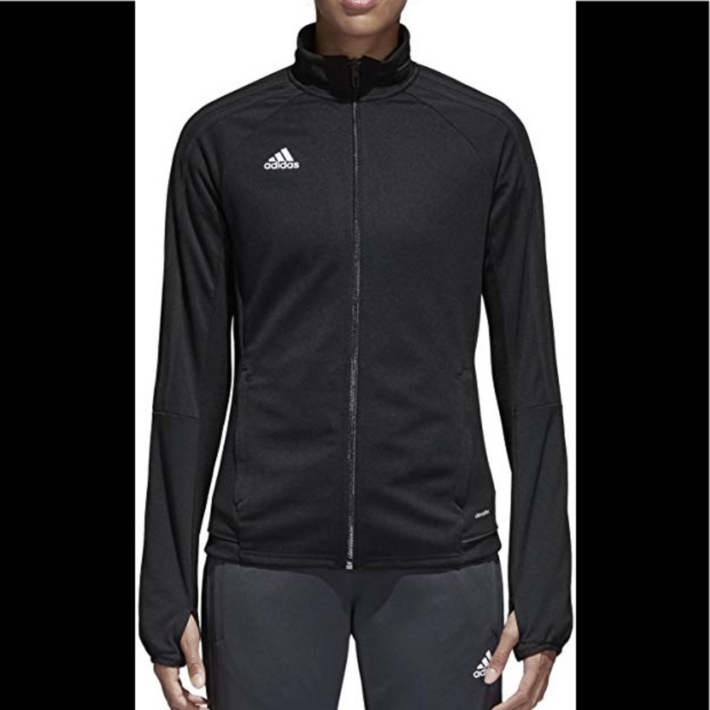 Adidas Womens Tiro 17 Training Jacket Black Small - Picture 1 of 7